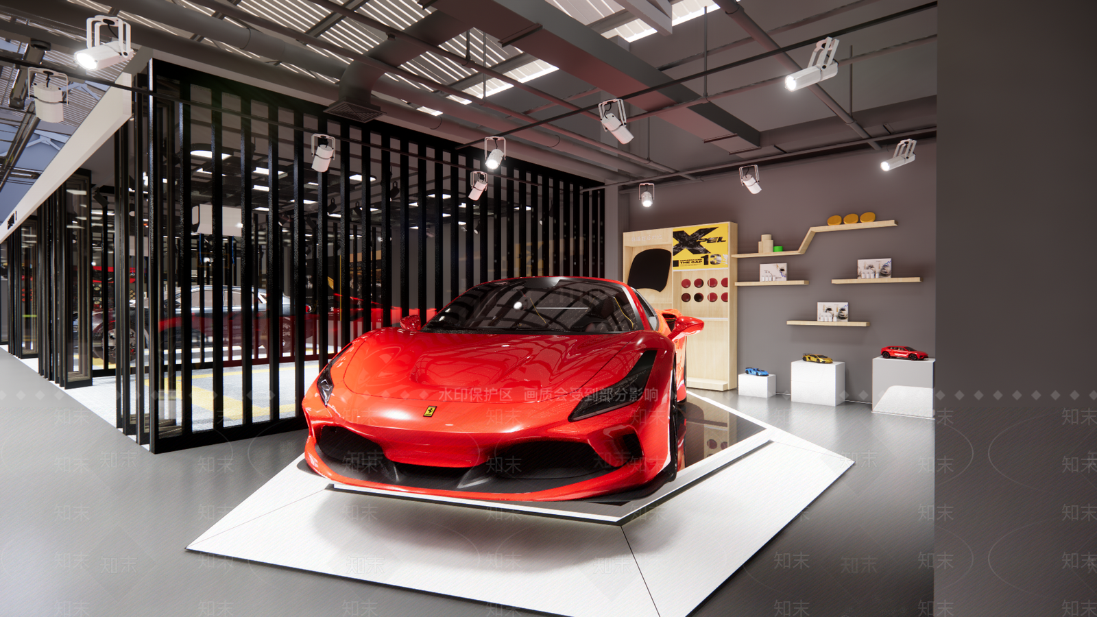 现代汽车4S店SU模型下载【ID:1137719922】