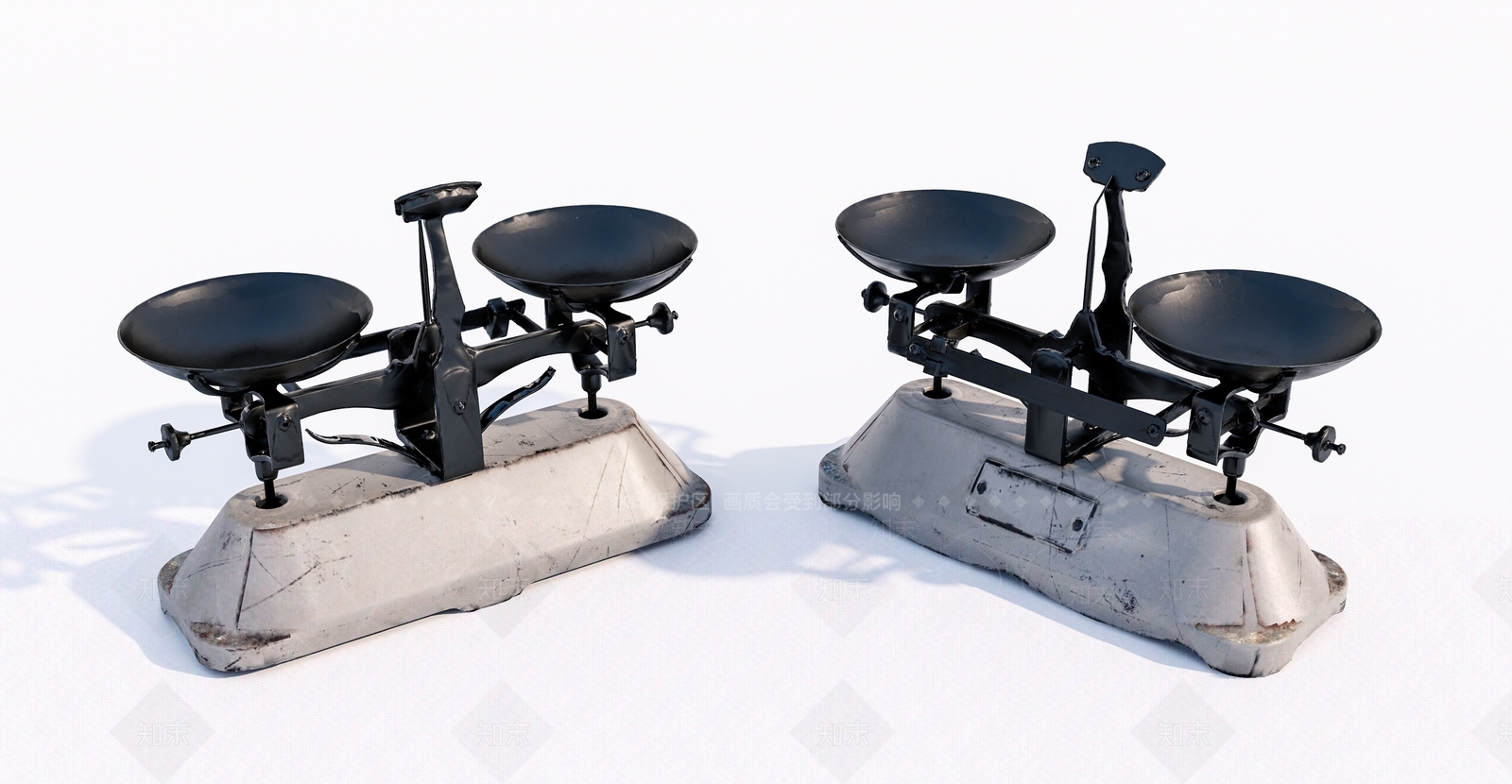 现代老旧天平秤SU模型下载【ID:1137475921】