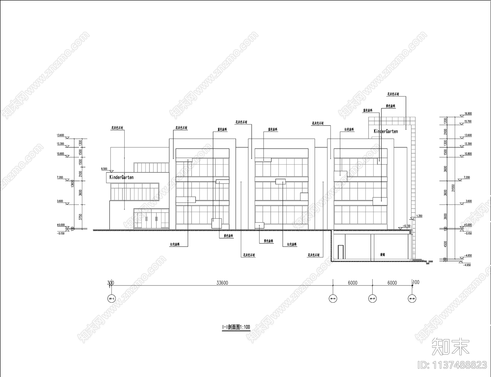 幼儿园建筑cad施工图下载【ID:1137488823】