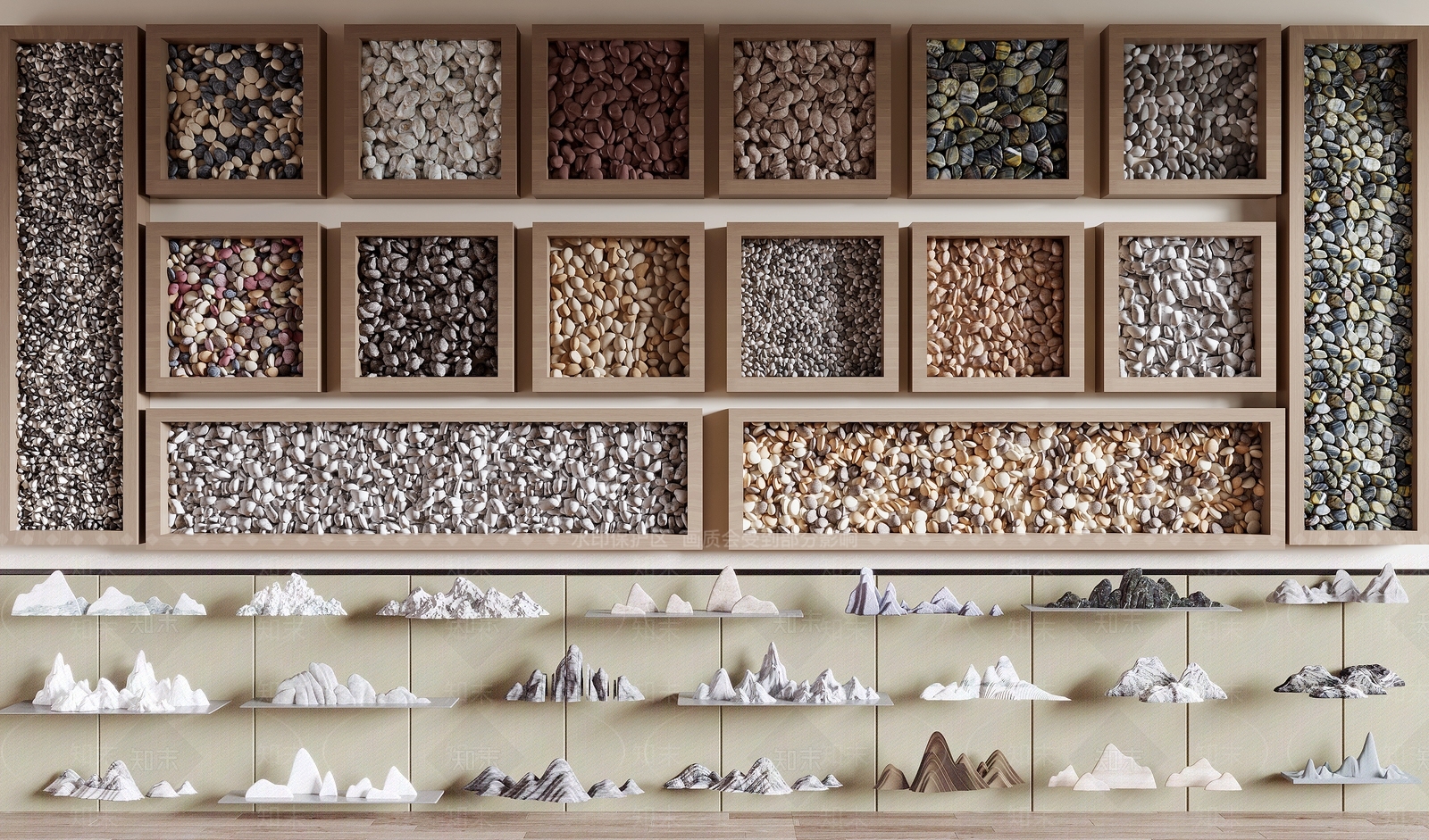 现代鹅卵石3D模型下载【ID:1137492005】