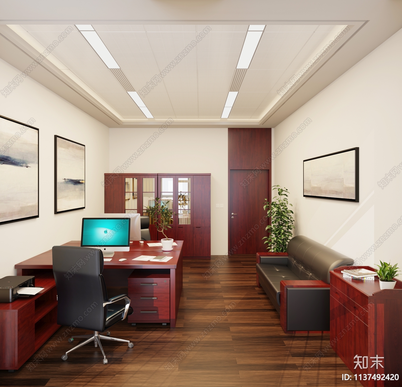 现代政府公共办公室3d模型下载【id1137492420】知末3d模型网 