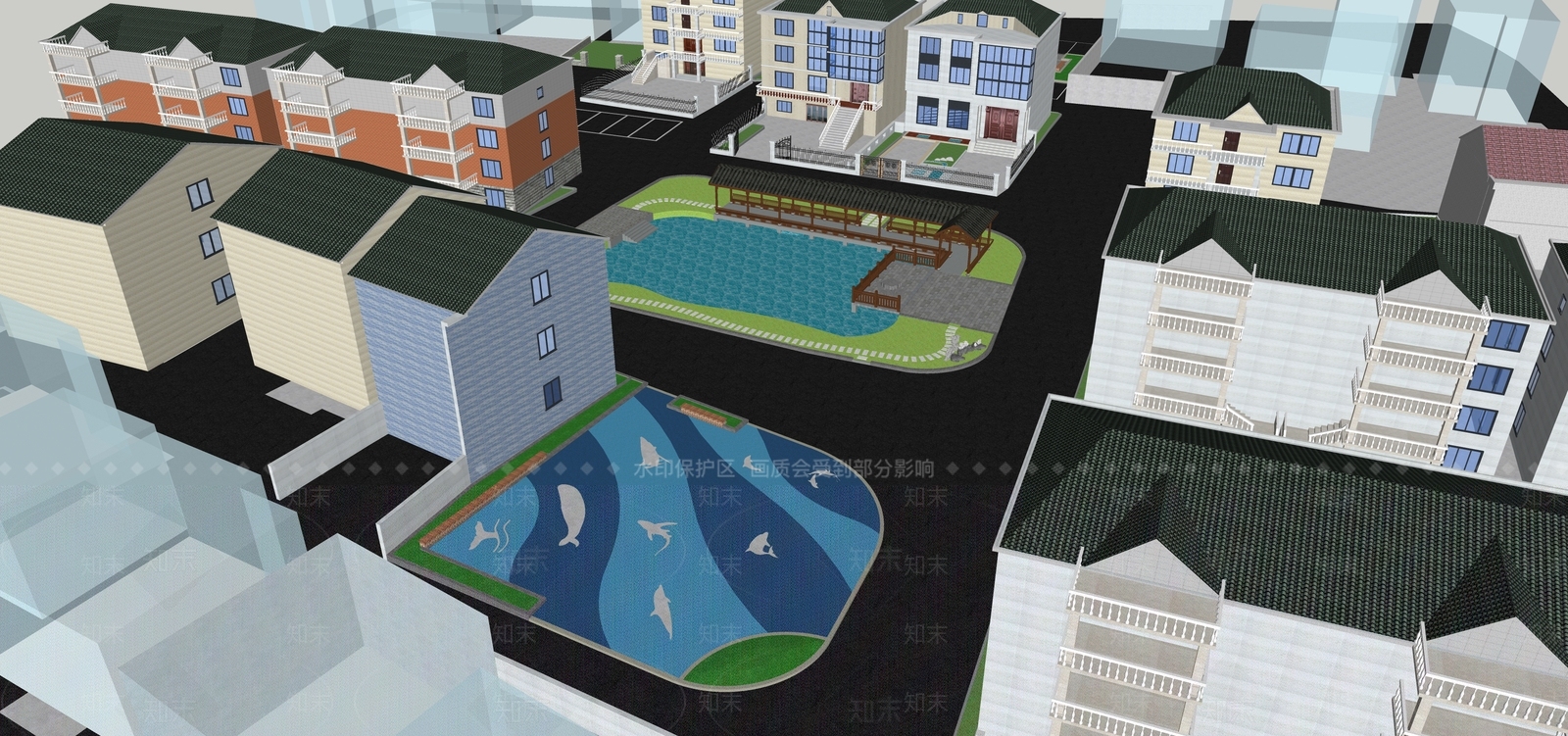 现代乡村公园SU模型下载【ID:1137496272】