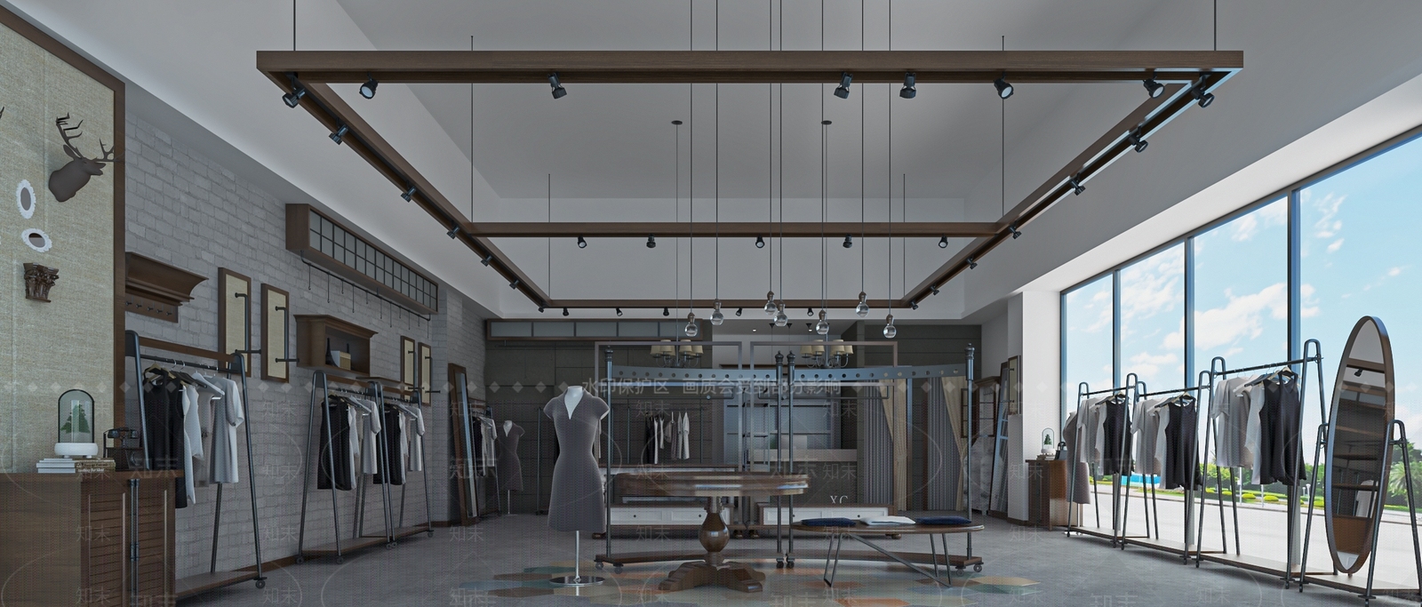 现代服装店女装店SU模型下载【ID:1137503661】