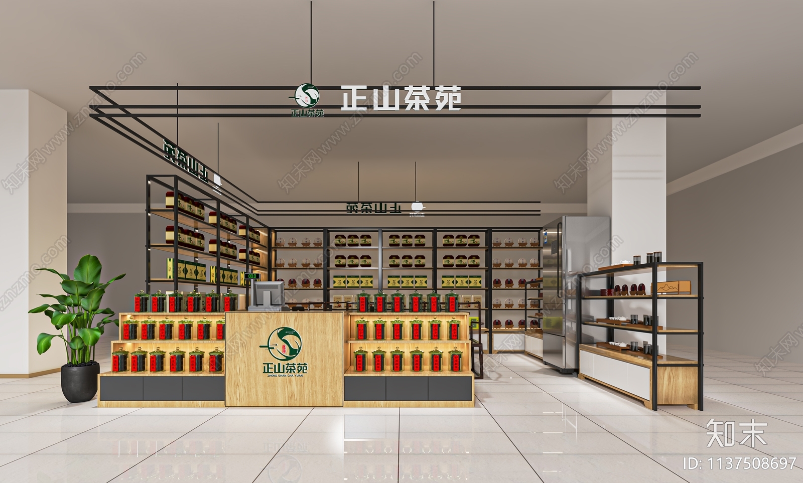 现代茶叶店SU模型下载【ID:1137508697】