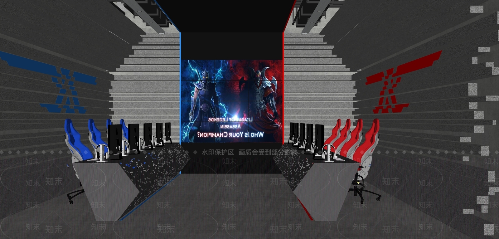 现代电竞馆SU模型下载【ID:1137529646】