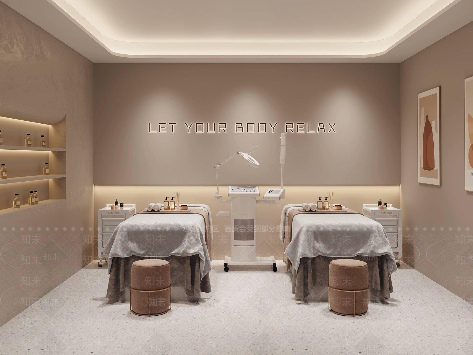 现代美容SPA店3D模型下载【ID:1137531118】