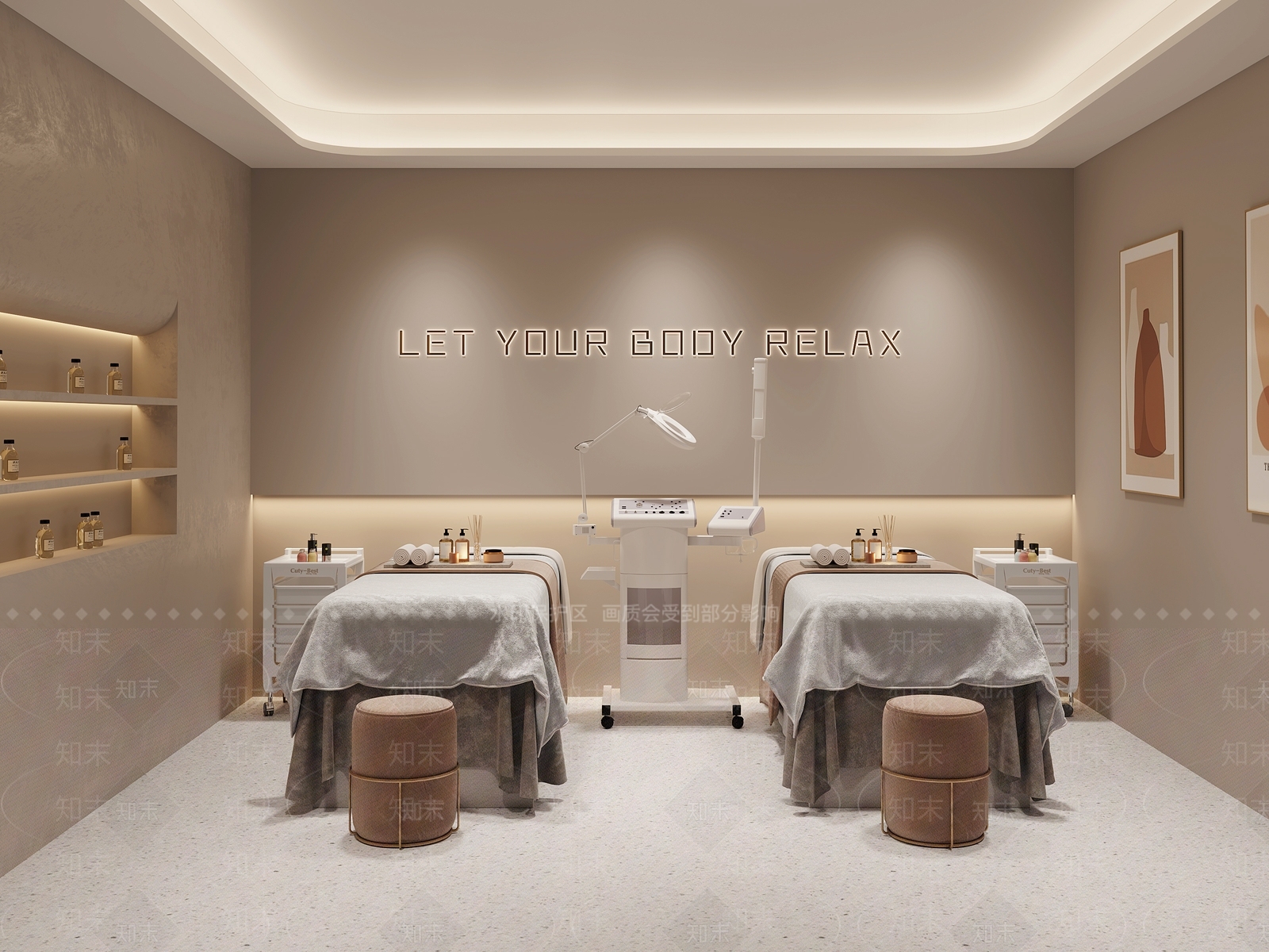 现代美容SPA店SU模型下载【ID:1137532913】