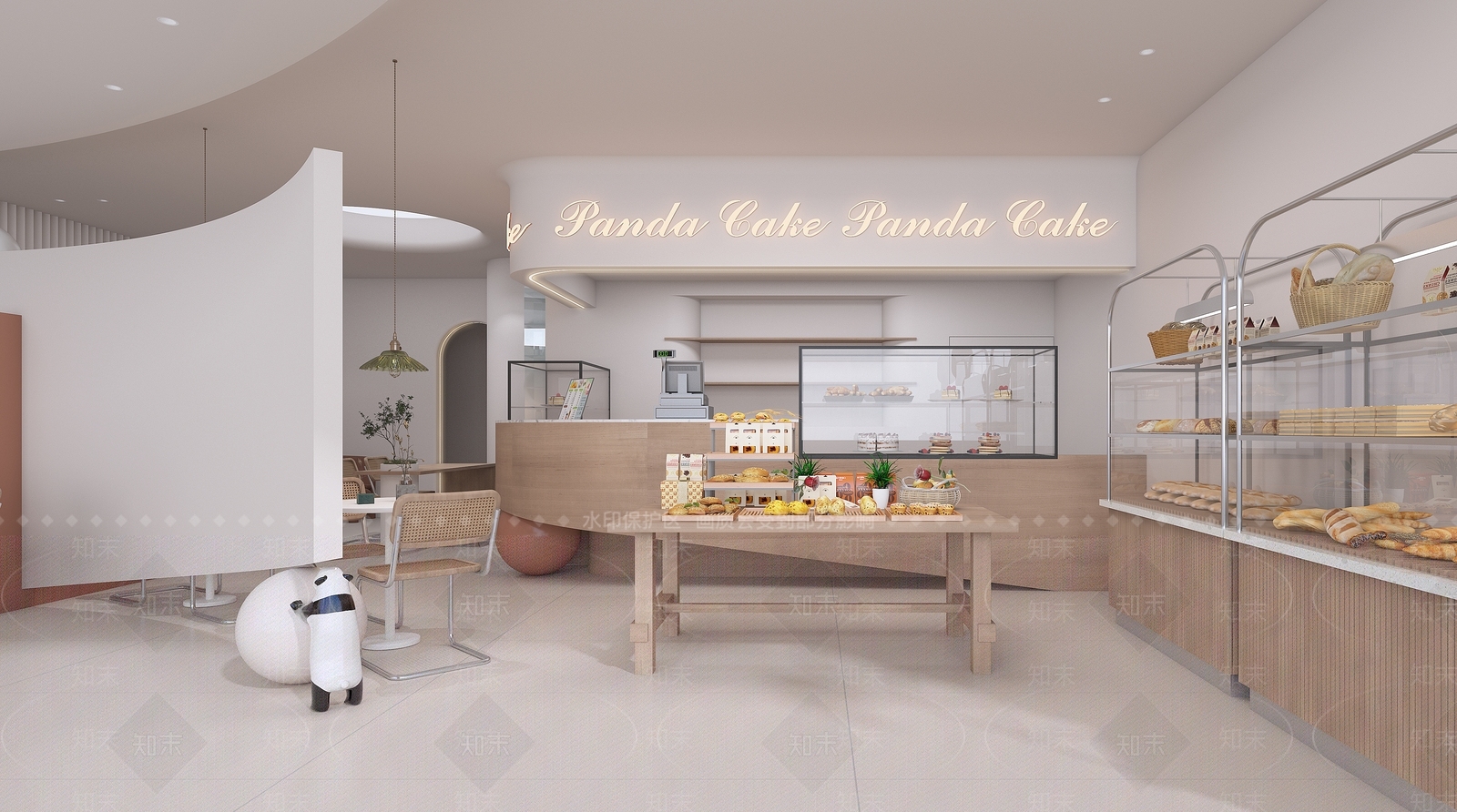 现代奶茶店3D模型下载【ID:1137534813】