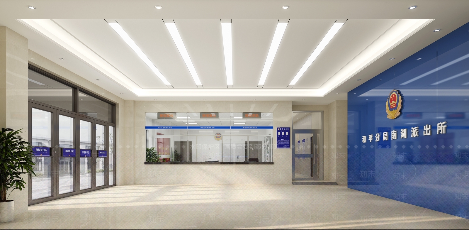 现代派出所3D模型下载【ID:1137536891】