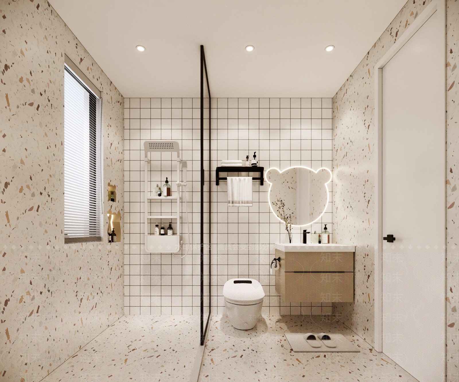 现代儿童卫生间SU模型下载【ID:1137965285】