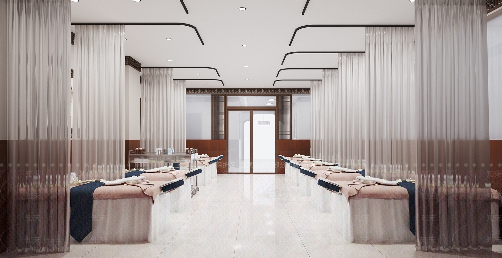 新中式美容SPA包厢3D模型下载【ID:1137545733】