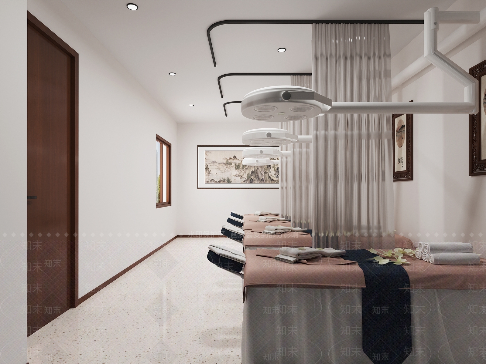 新中式美容SPA包厢3D模型下载【ID:1137546543】