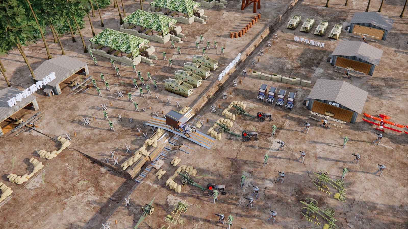现代丛林CS基地SU模型下载【ID:1137559982】