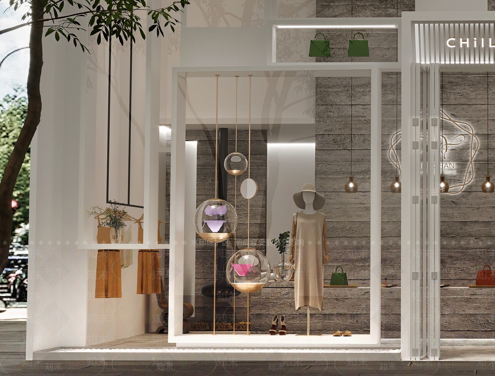 现代内衣店3D模型下载【ID:1137575356】