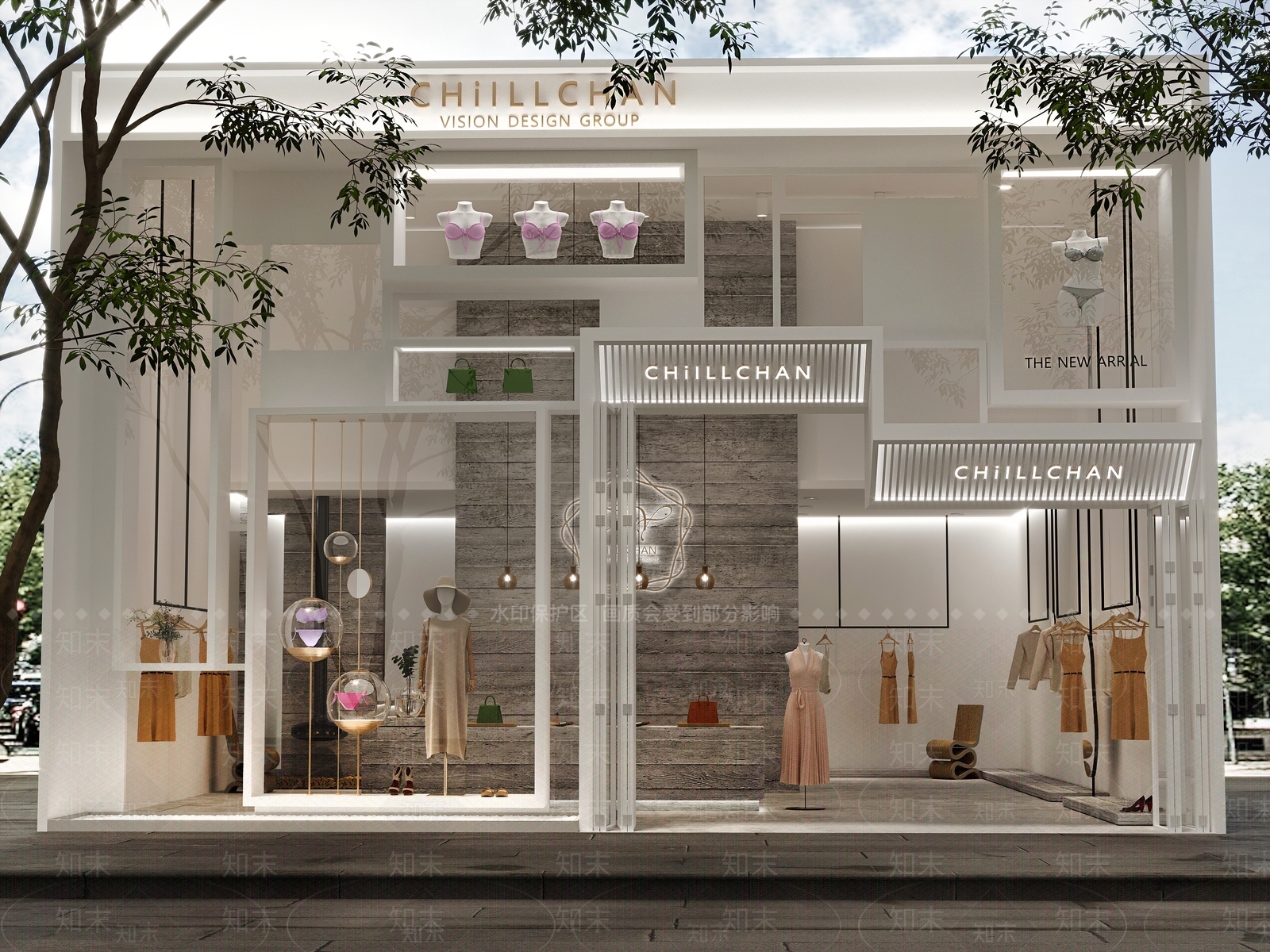 现代内衣店3D模型下载【ID:1137575356】