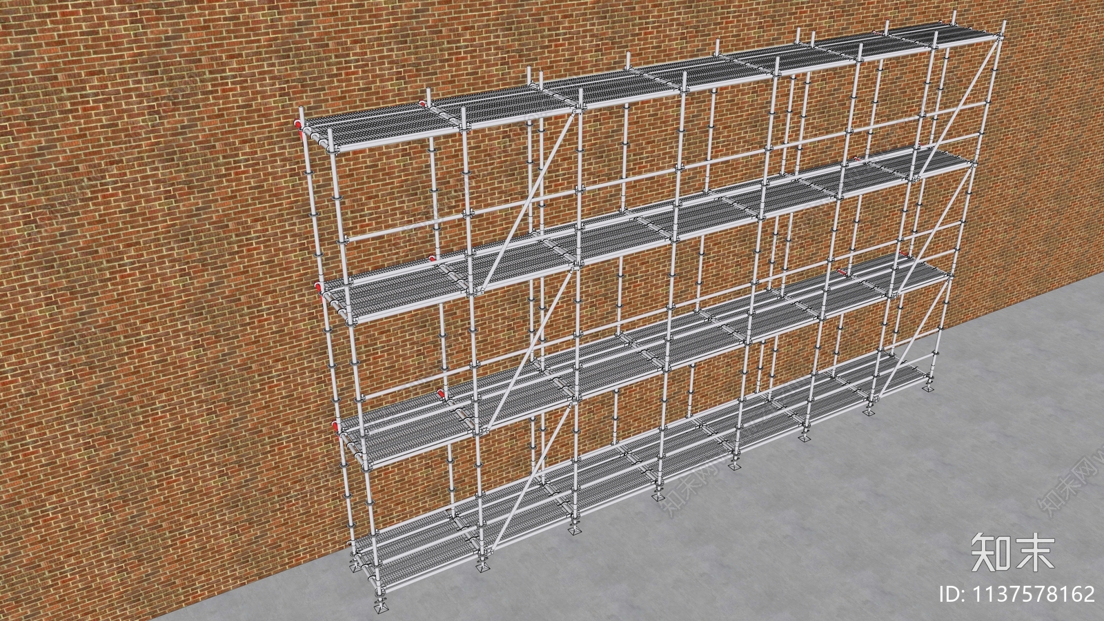 盘扣脚手架SU模型下载【ID:1137578162】