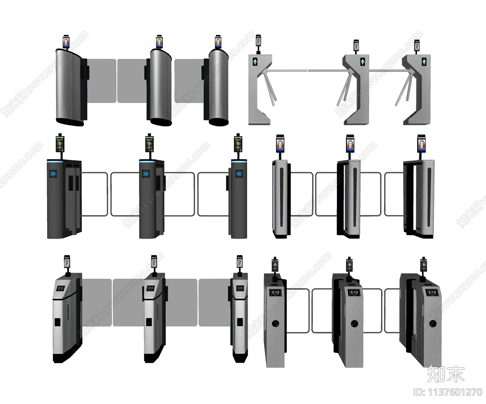 门禁机SU模型下载【ID:1137601270】