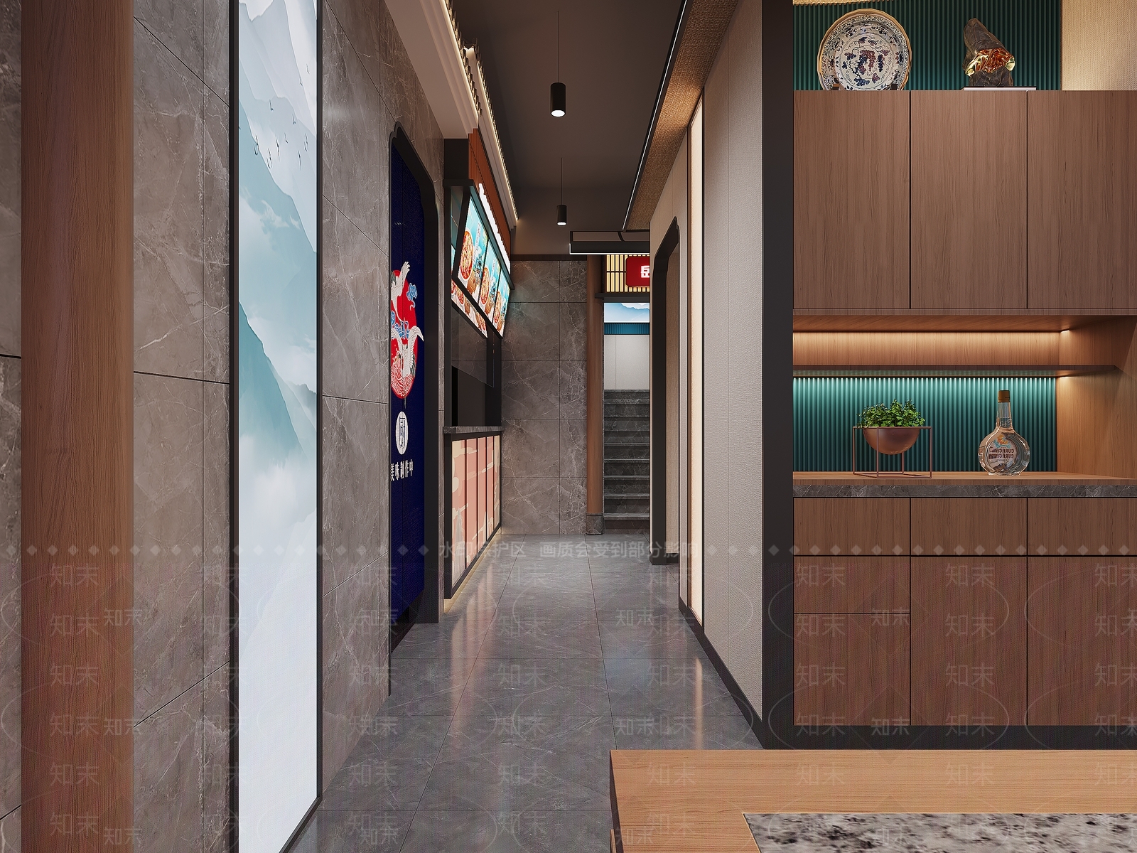 现代火锅店3D模型下载【ID:1137612327】