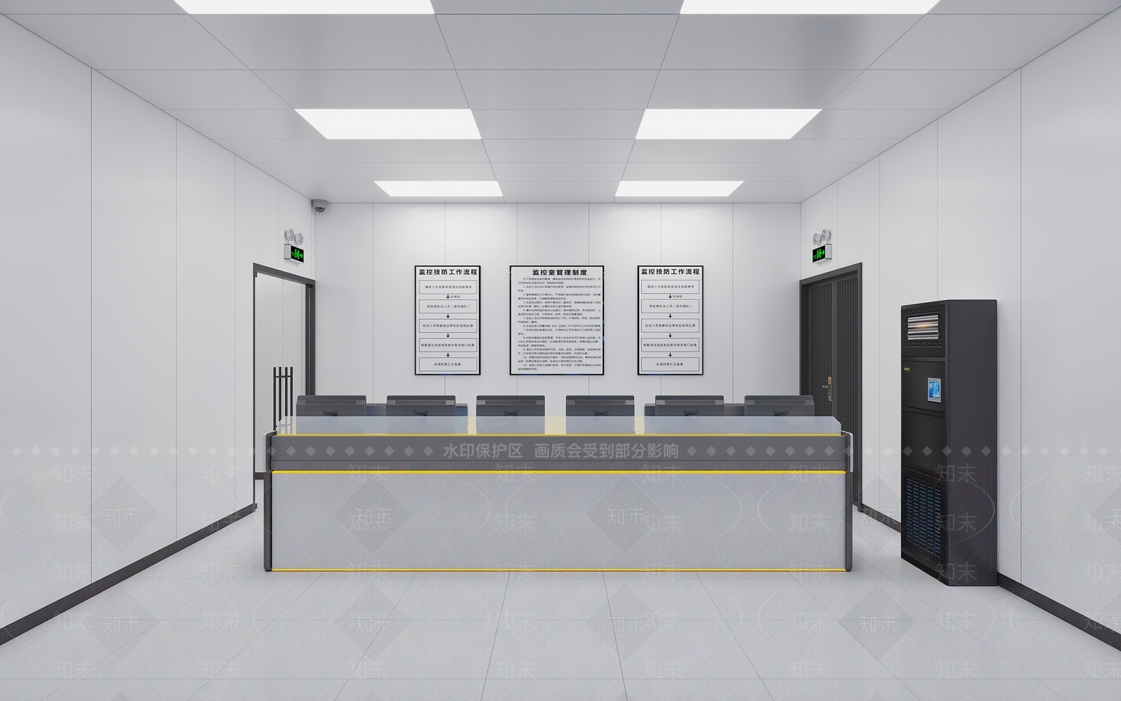 现代指挥控制室3D模型下载【ID:1137617289】