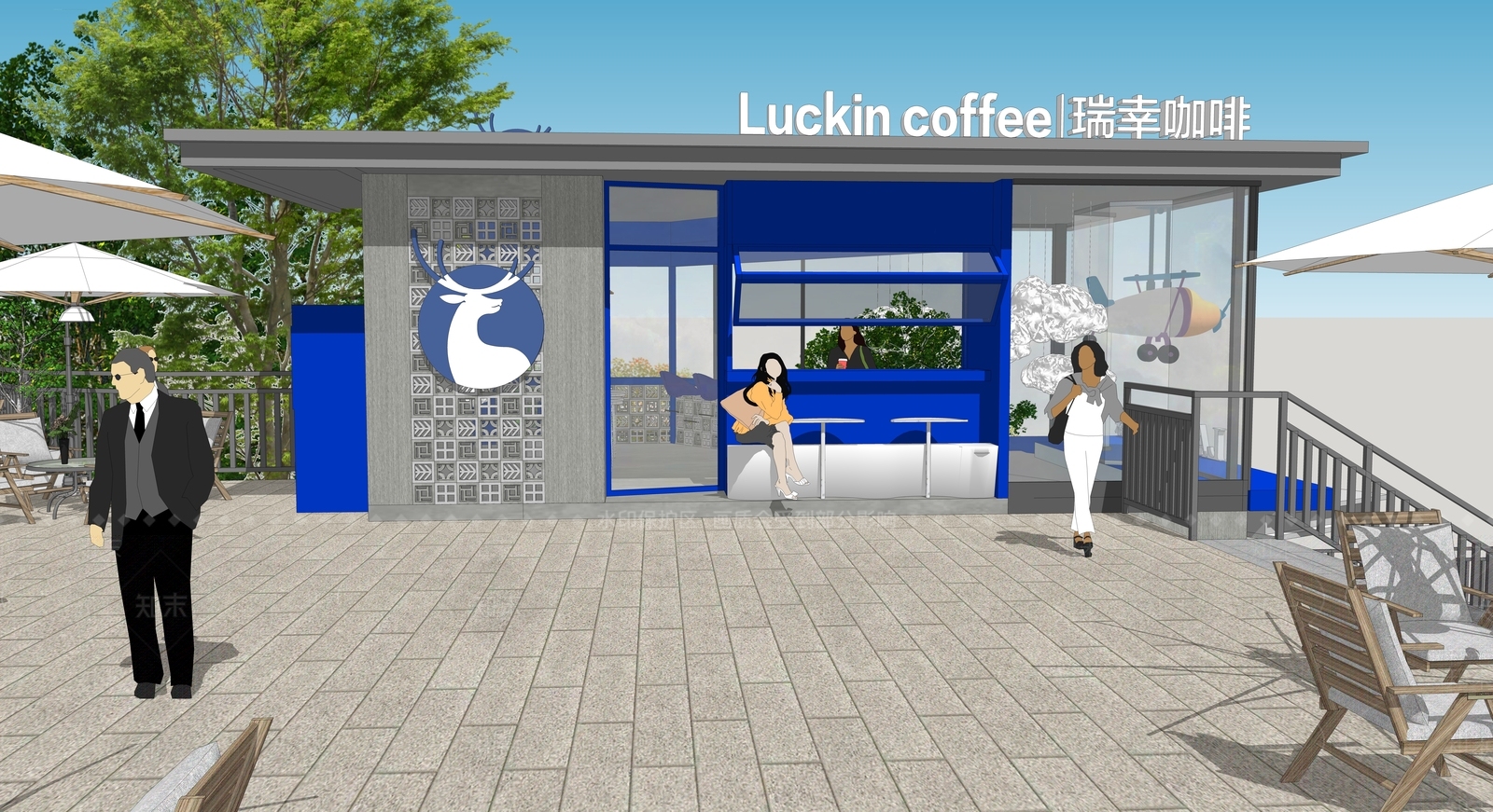现代超市便利店SU模型下载【ID:1137626778】