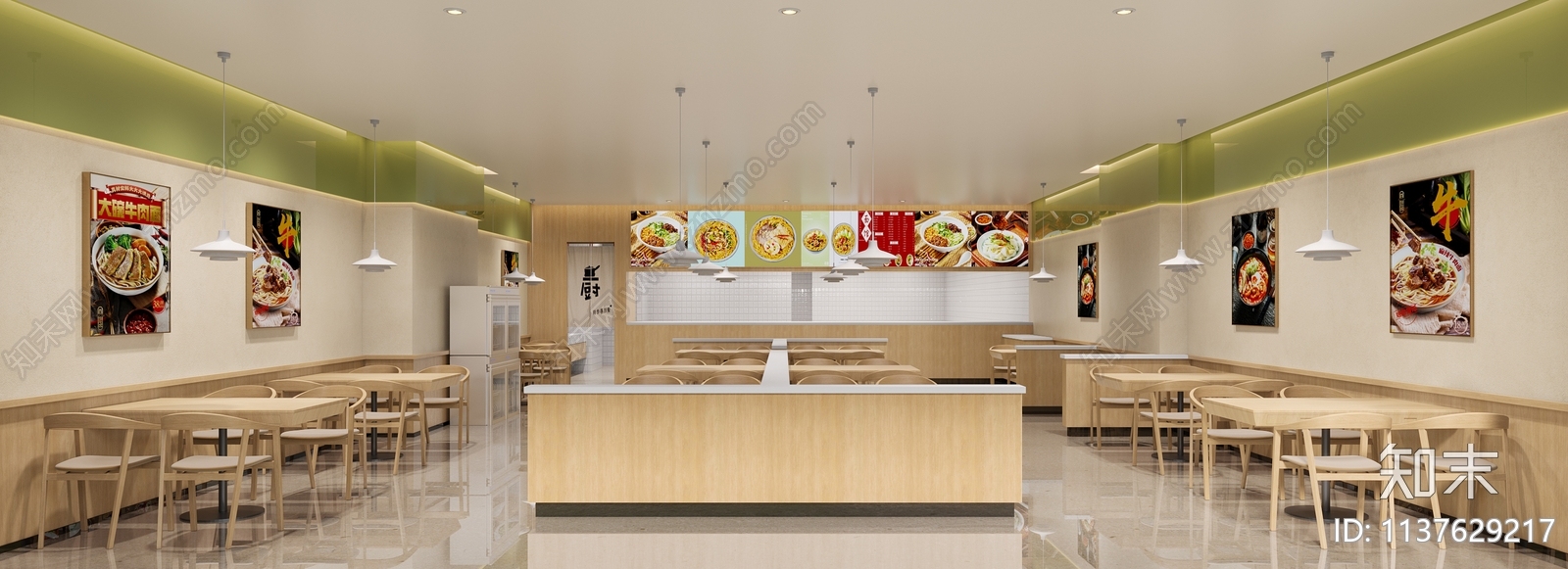 现代牛肉面店3D模型下载【ID:1137629217】