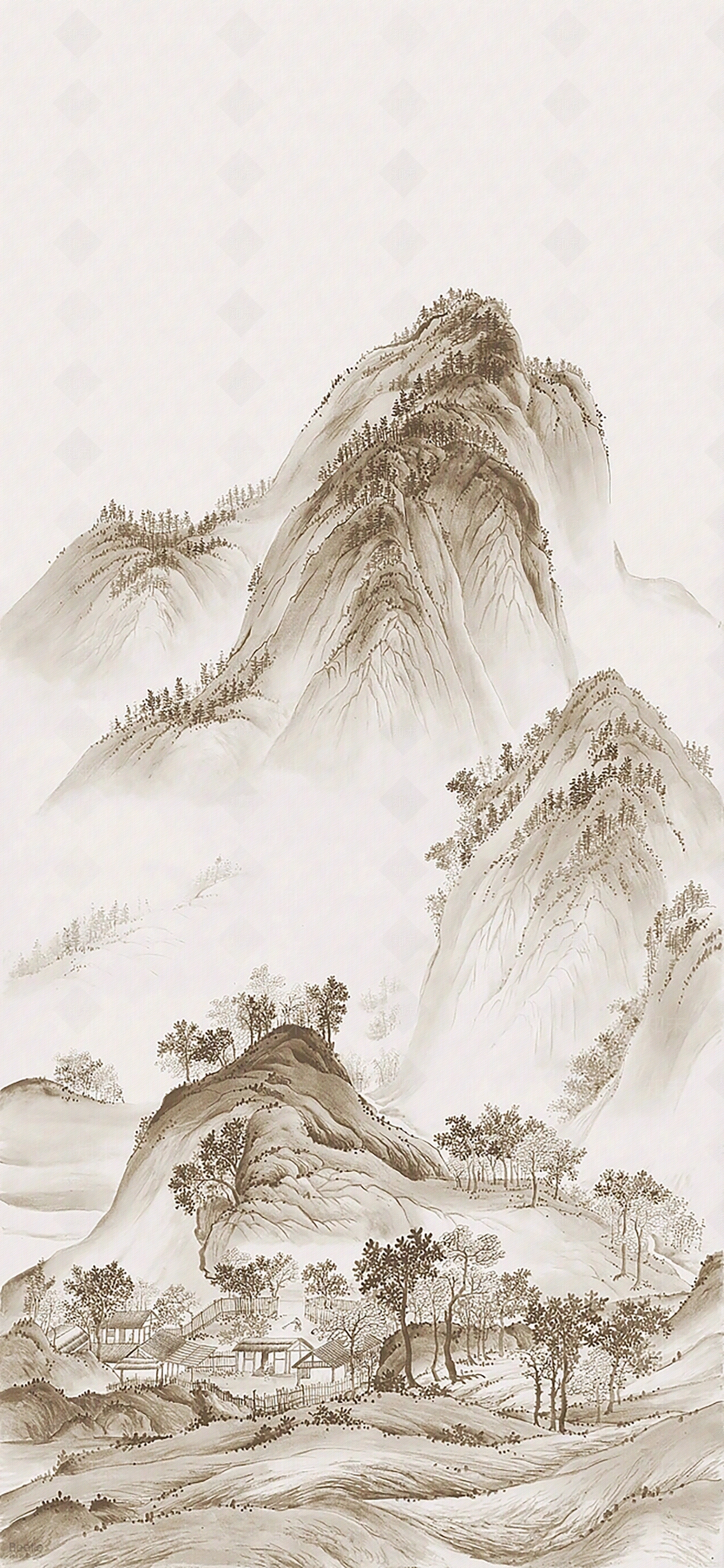 山水画贴图材质精品下载_VRay贴图_知末网