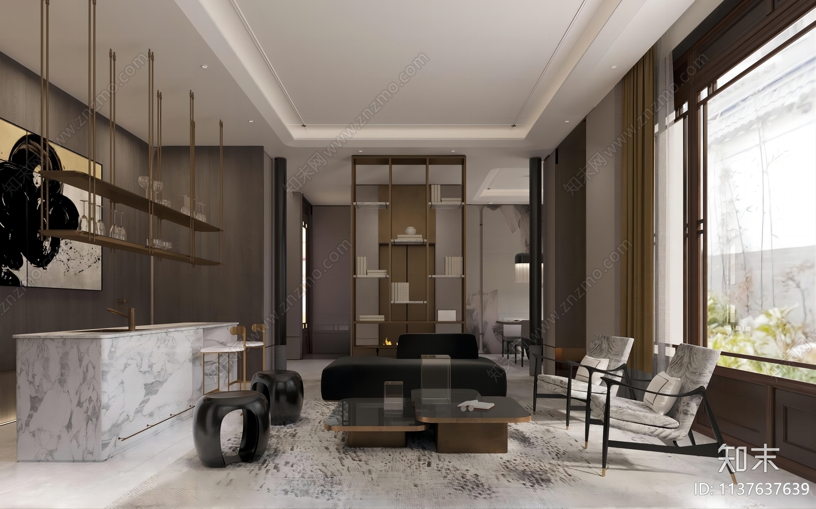 安吉桃花源别墅效果图施工图下载【ID:1137637639】