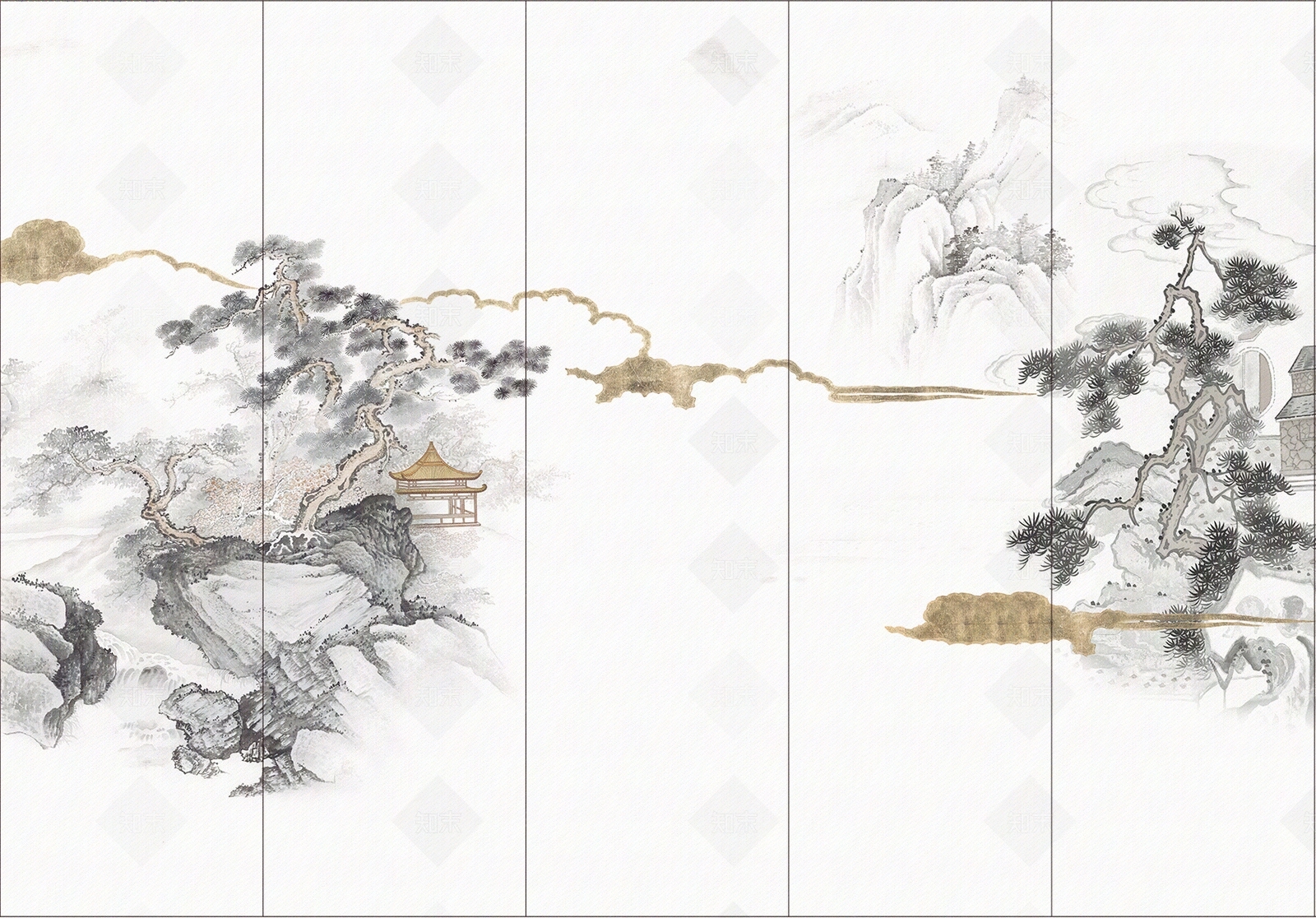 中式硬包贴图下载【ID:1137640852】