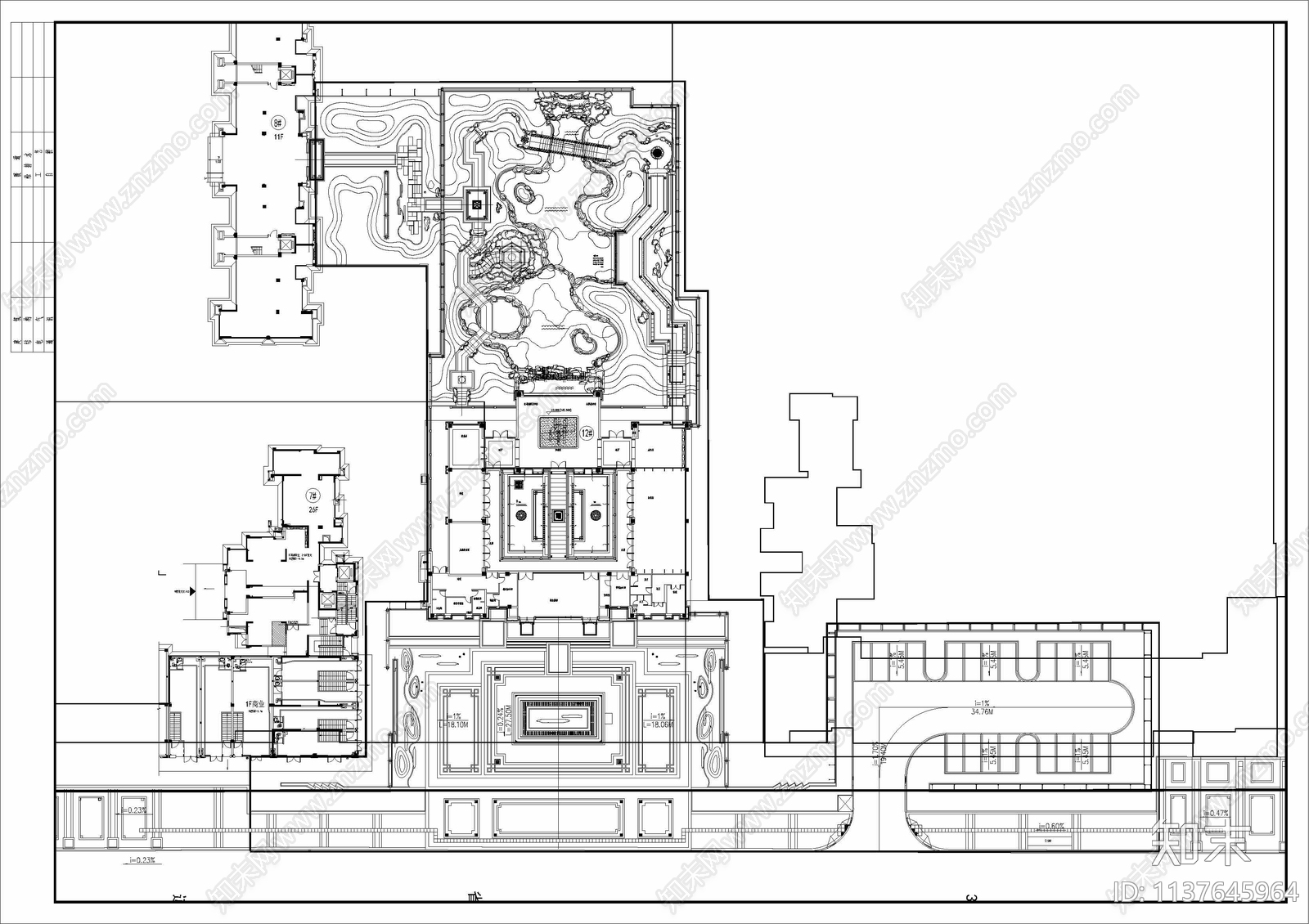 建发永安玺院示范区景观方案施工图下载【ID:1137645964】