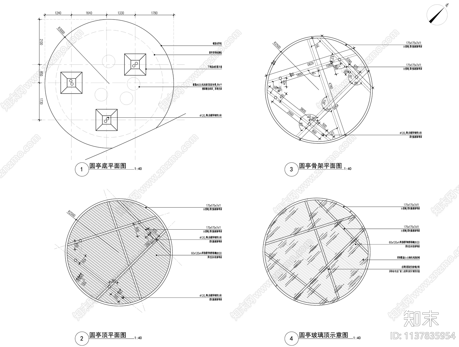 现代产业园景观施工图下载【ID:1137835954】