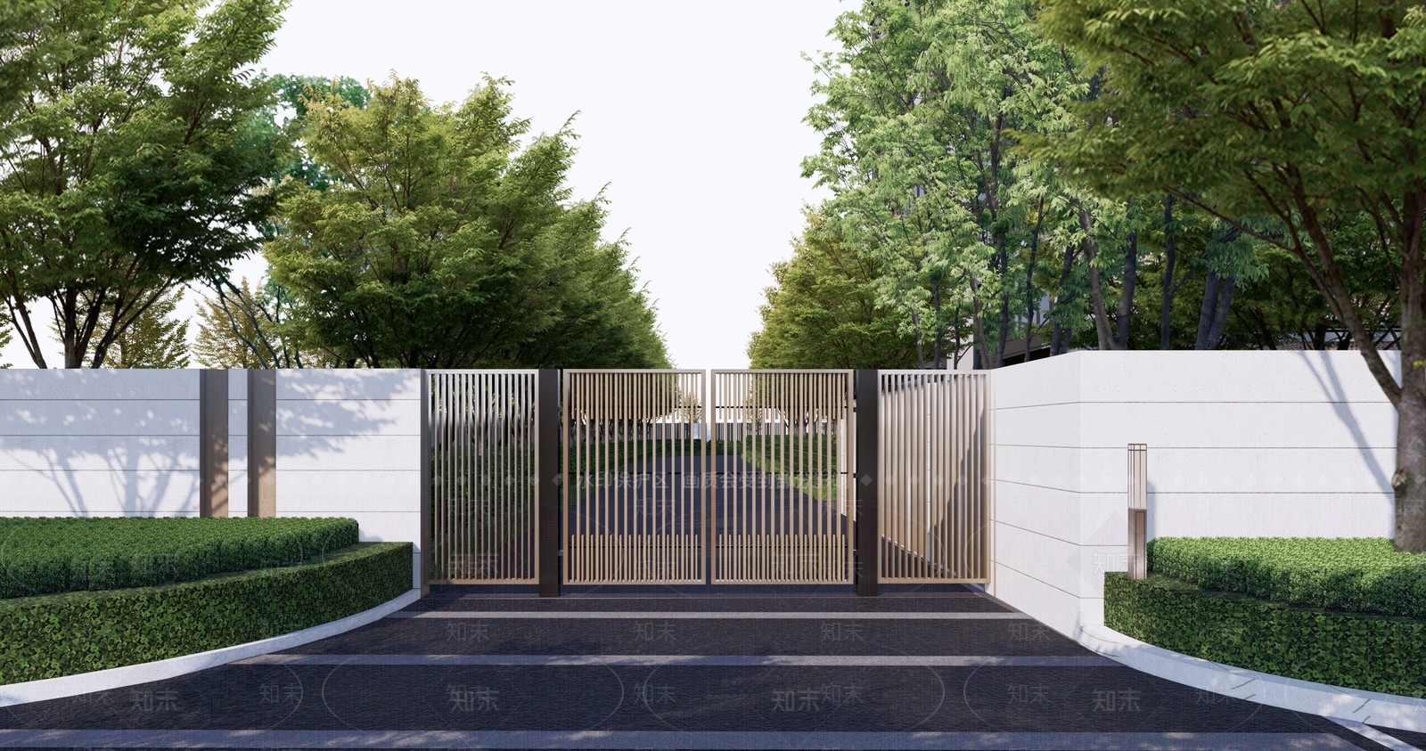 现代消防铁艺门SU模型下载【ID:1137647369】