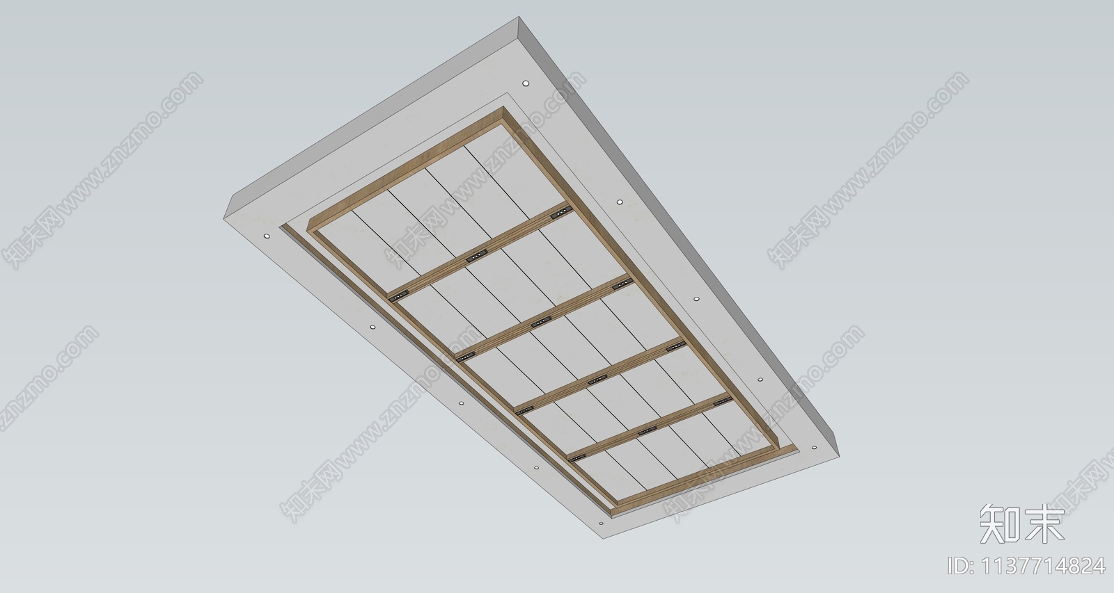 现代吊顶SU模型下载【ID:1137714824】