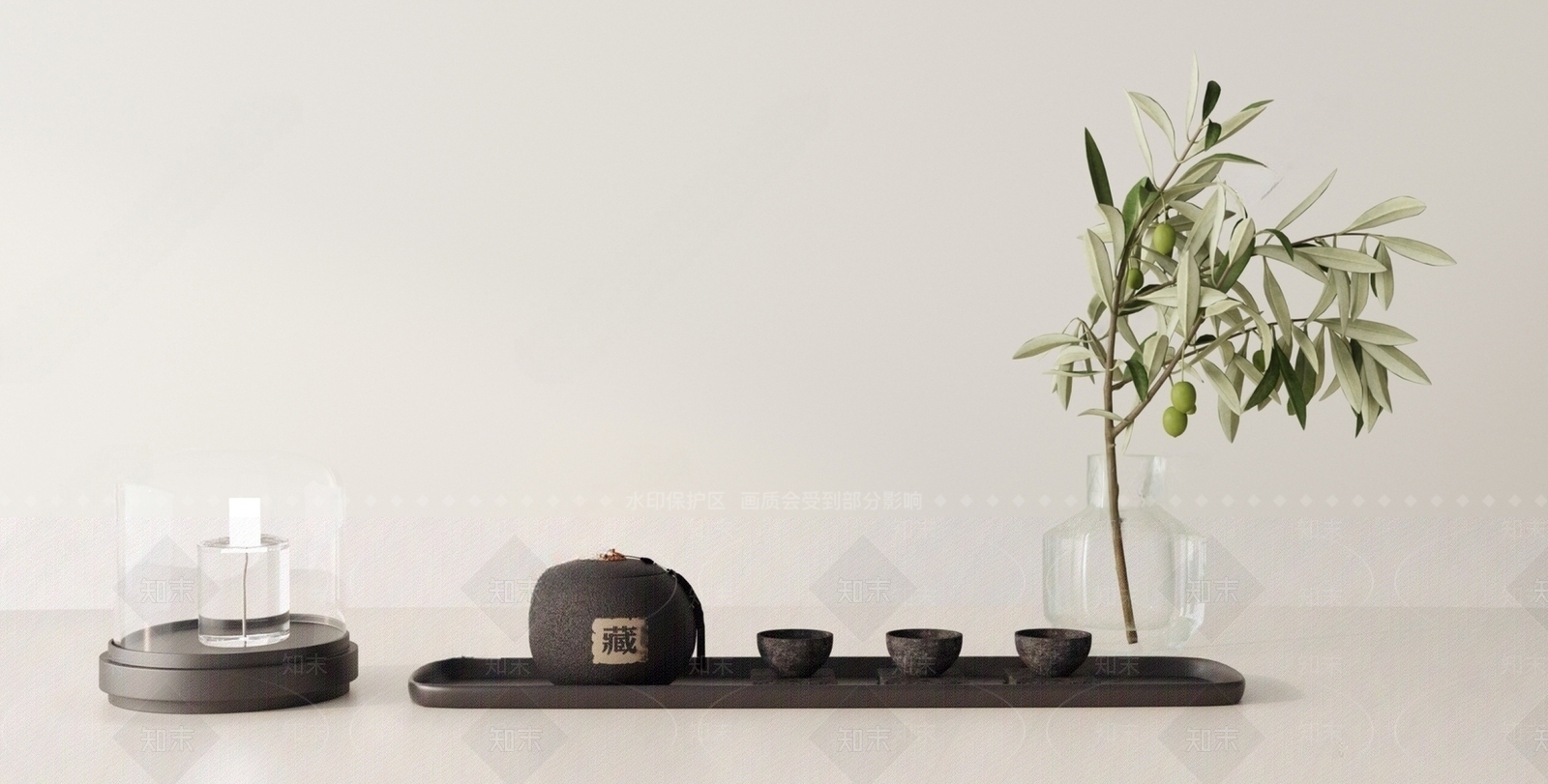 茶具SU模型下载【ID:1137655943】