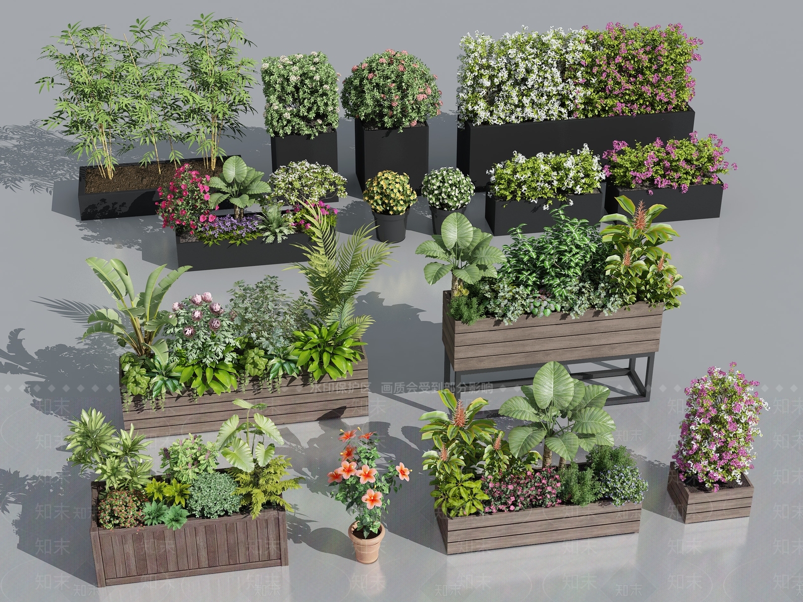 现代花箱3D模型下载【ID:1137656706】