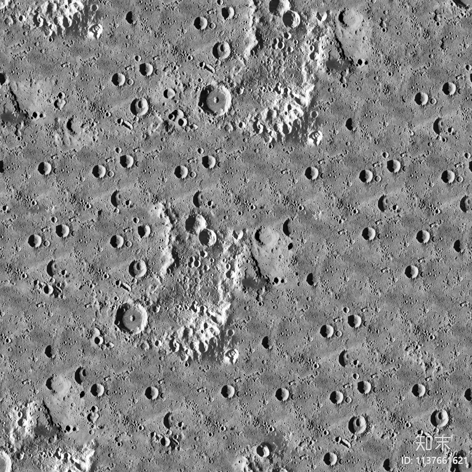 黑白月球陨石坑贴图下载【ID:1137661621】