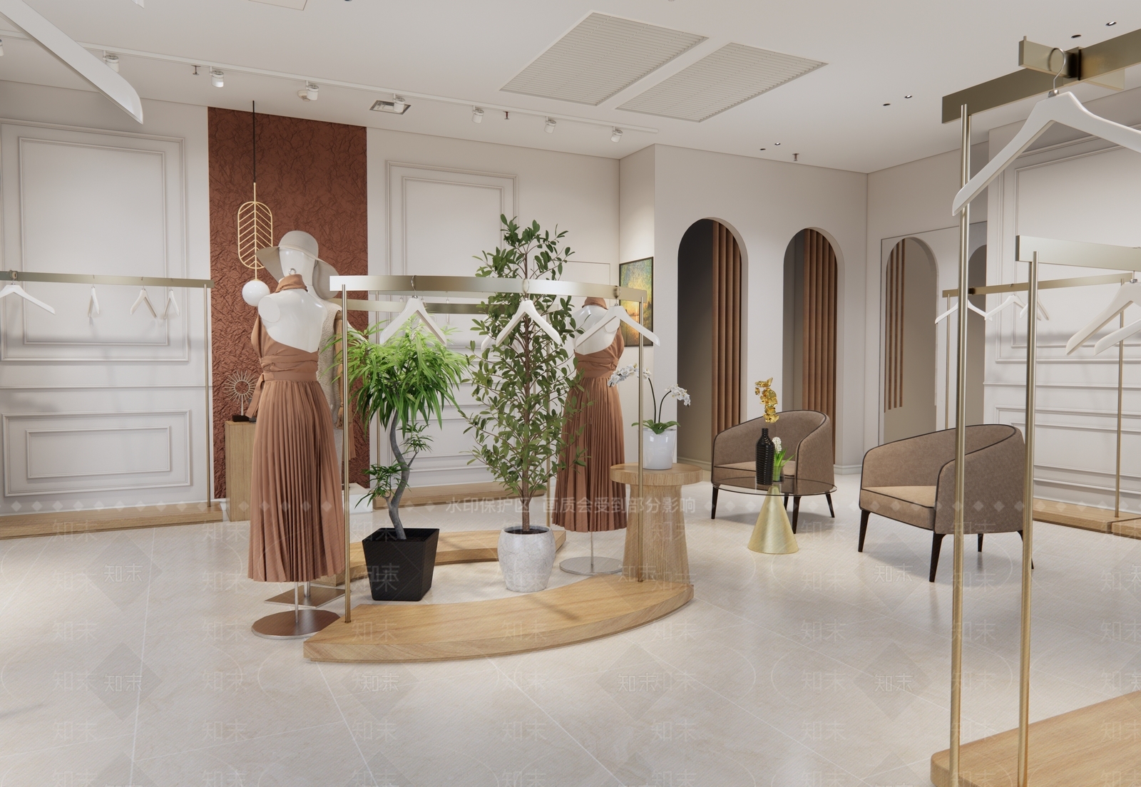现代女装店SU模型下载【ID:1137665367】