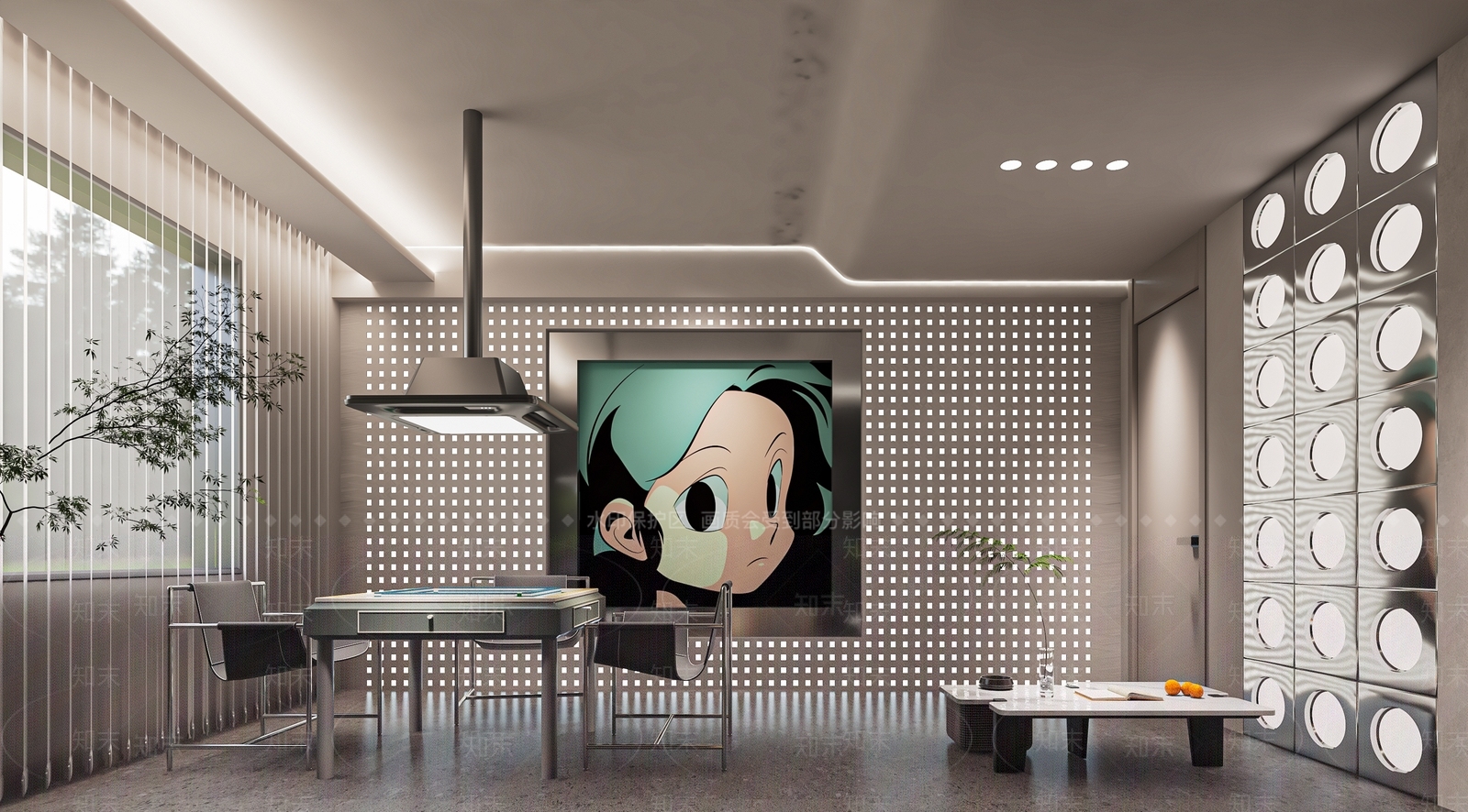 现代棋牌室包厢SU模型下载【ID:1137678883】