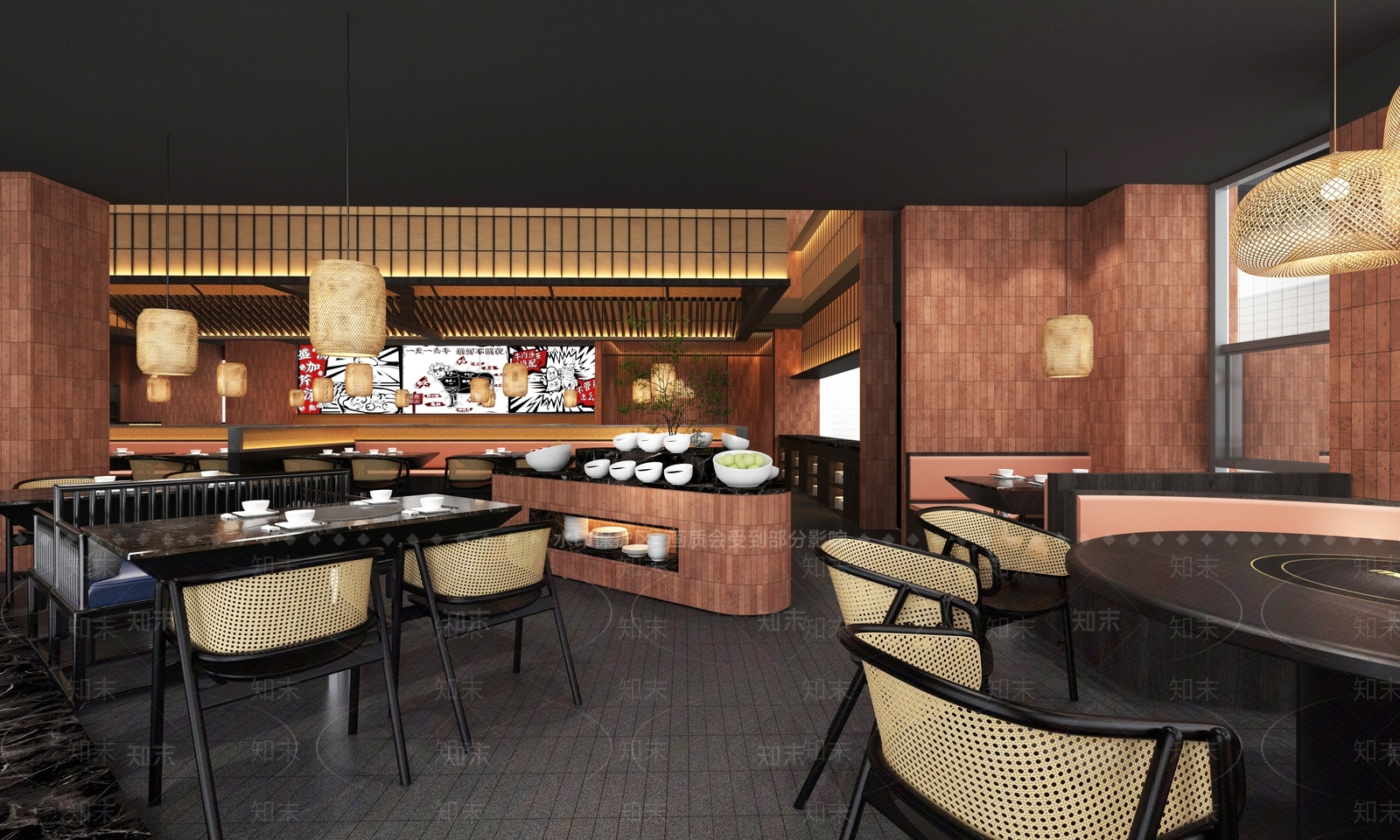现代火锅店3D模型下载【ID:1137678489】