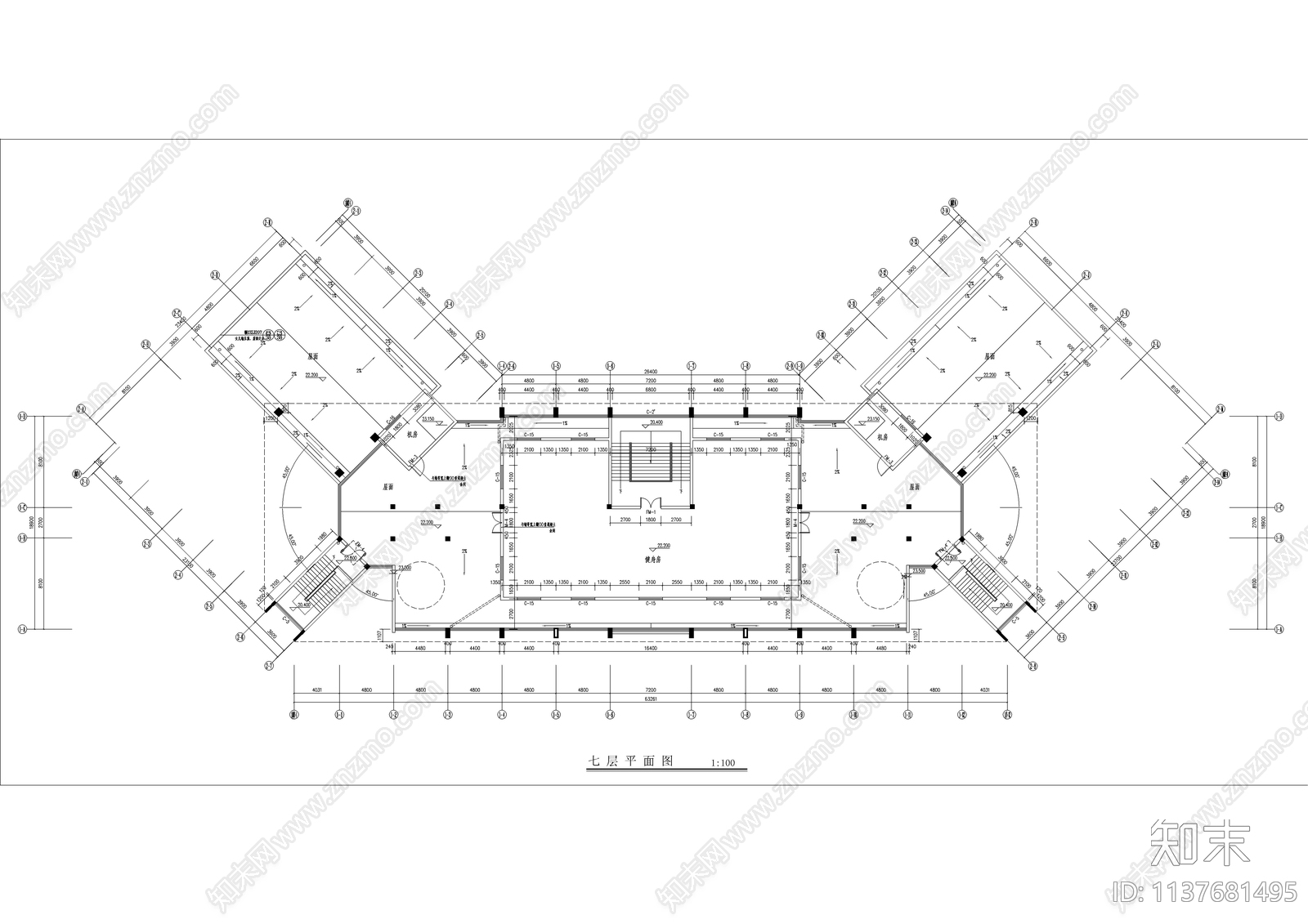 消防大队教学楼建筑cad施工图下载【ID:1137681495】