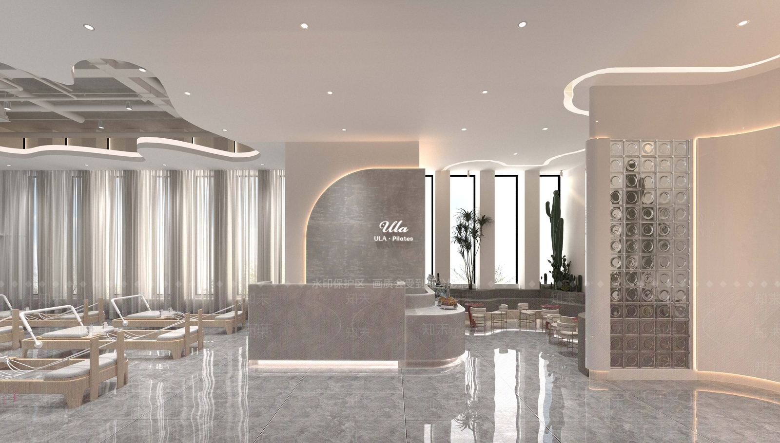 侘寂极简瑜伽馆3D模型下载【ID:1137701131】