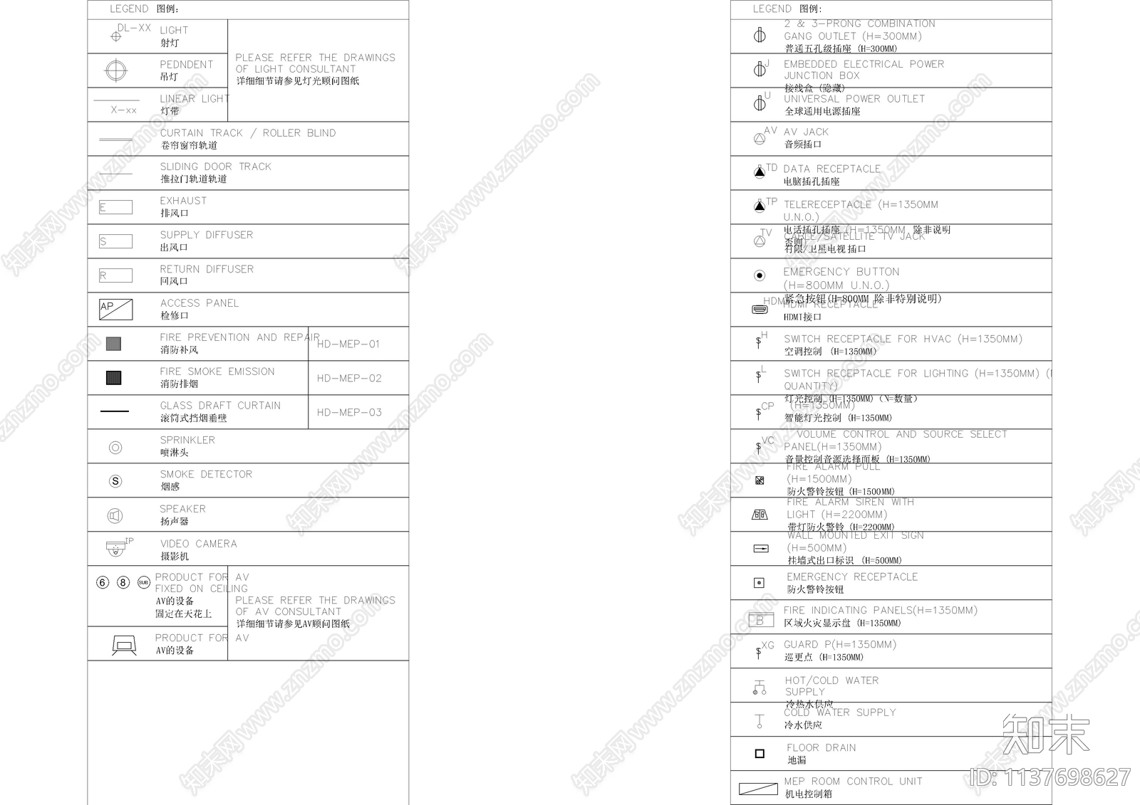 图例说明制图标准cad施工图下载【ID:1137698627】