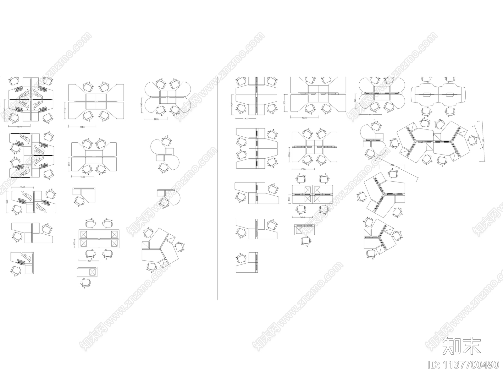 办公工装cad施工图下载【ID:1137700490】