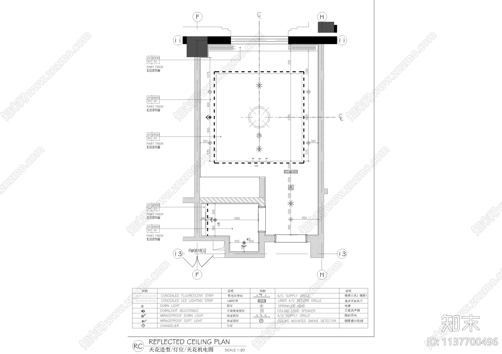 棋牌室包间cad施工图下载【ID:1137700496】