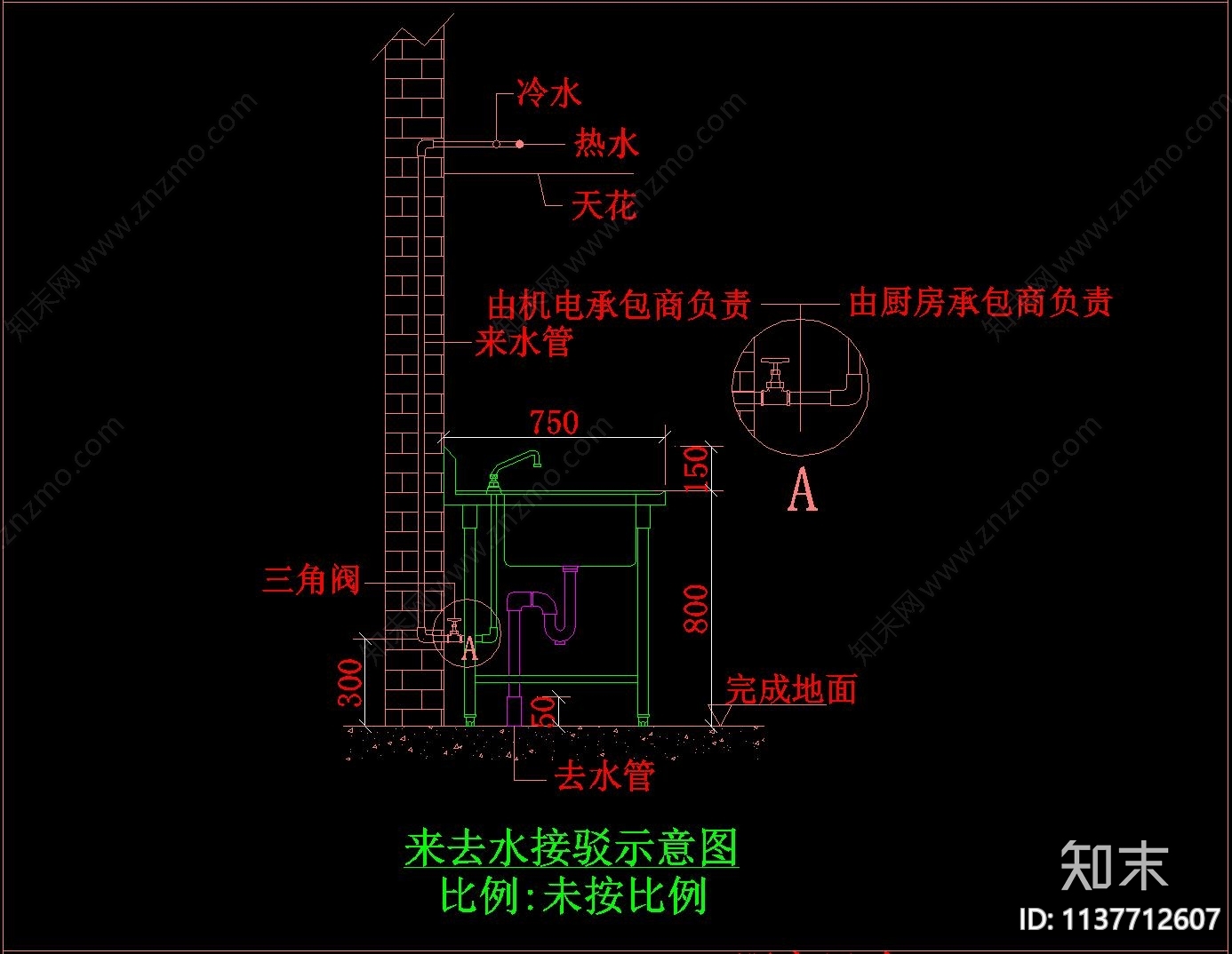 厨房后厨设备大样cad施工图下载【ID:1137712607】
