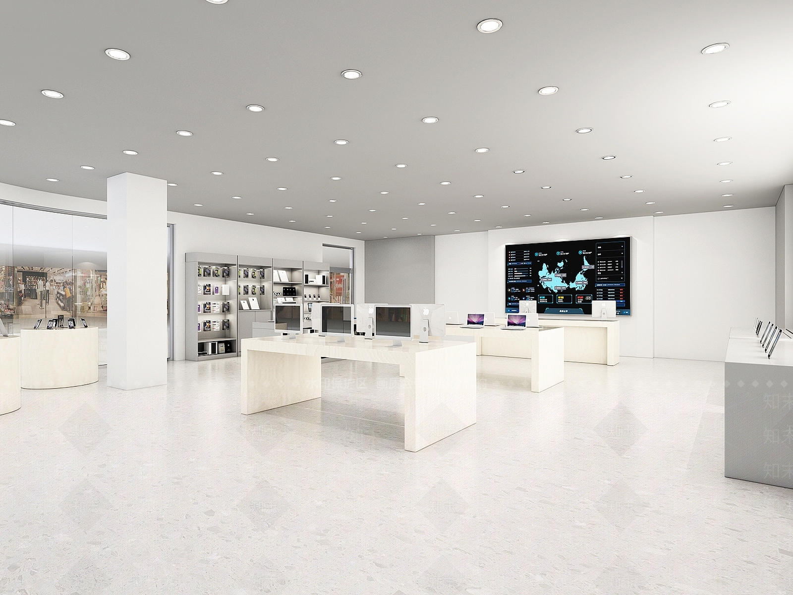 现代苹果手机数码店SU模型下载【ID:1137715329】