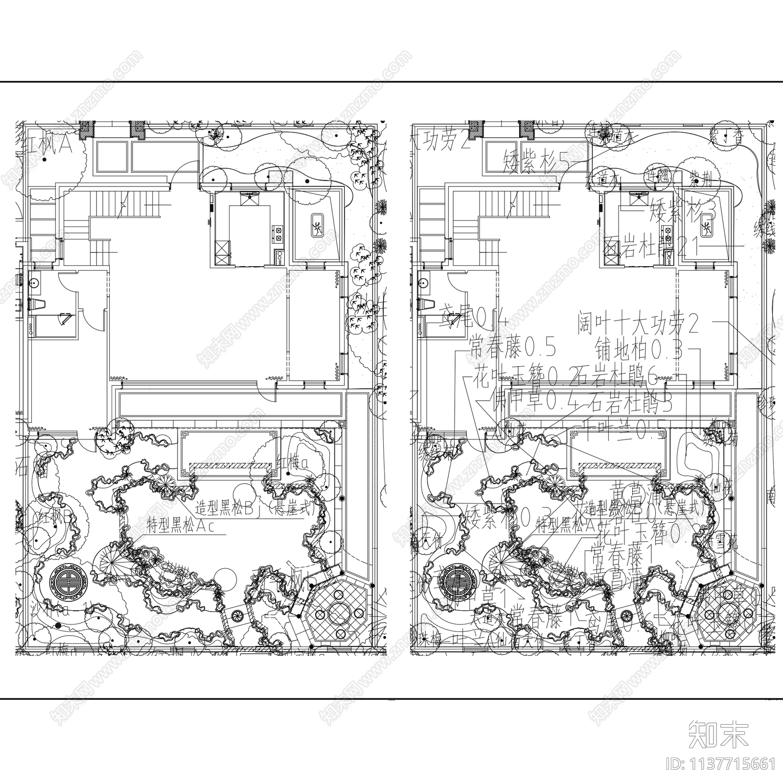 临沂绿城春江明月风荷里中式展示区景观施工图下载【ID:1137715661】