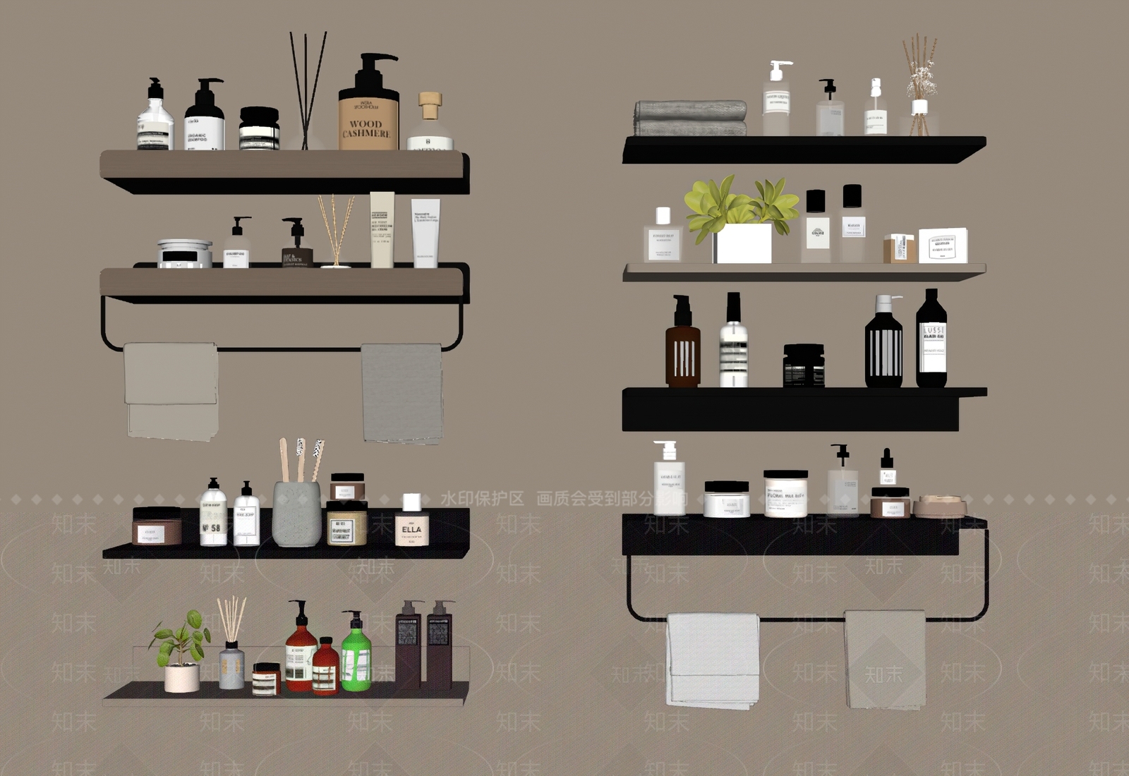 洗浴用品SU模型下载【ID:1137719130】