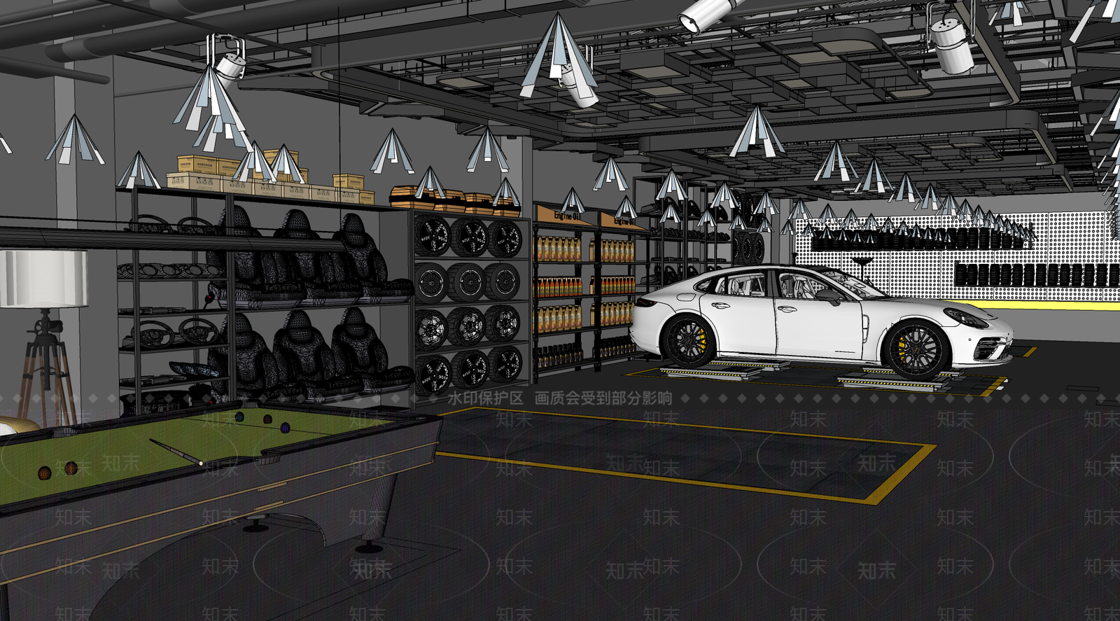 现代汽车4S店SU模型下载【ID:1137719922】