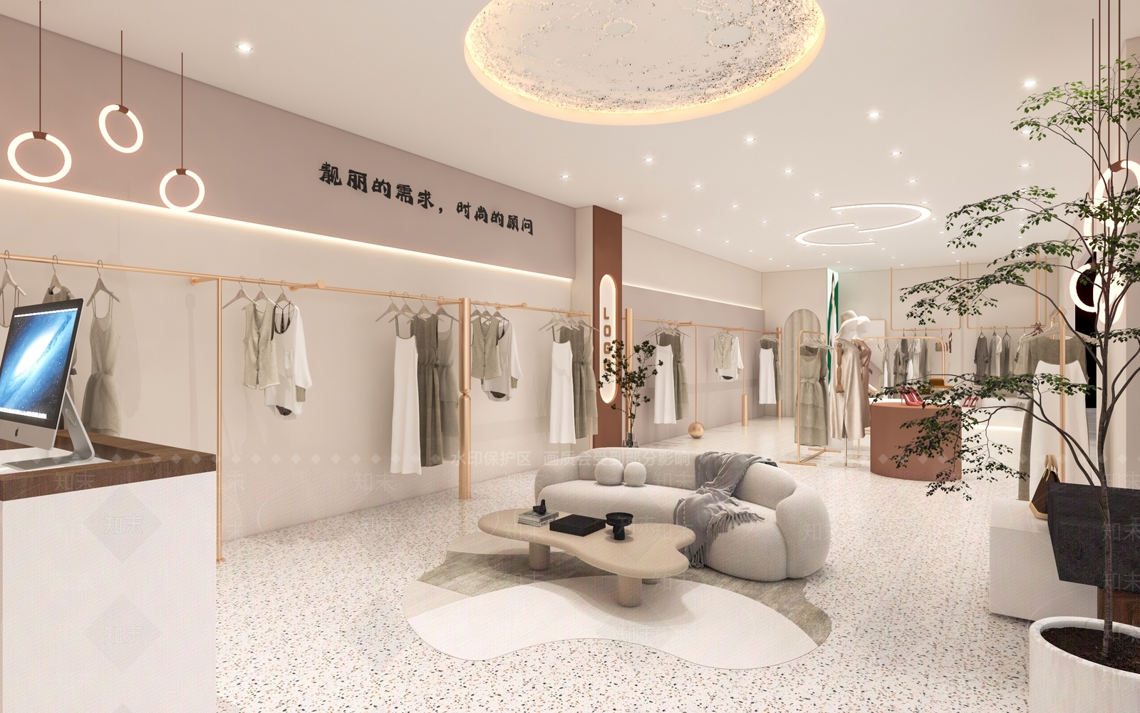 现代女装服装店3D模型下载【ID:1137721706】