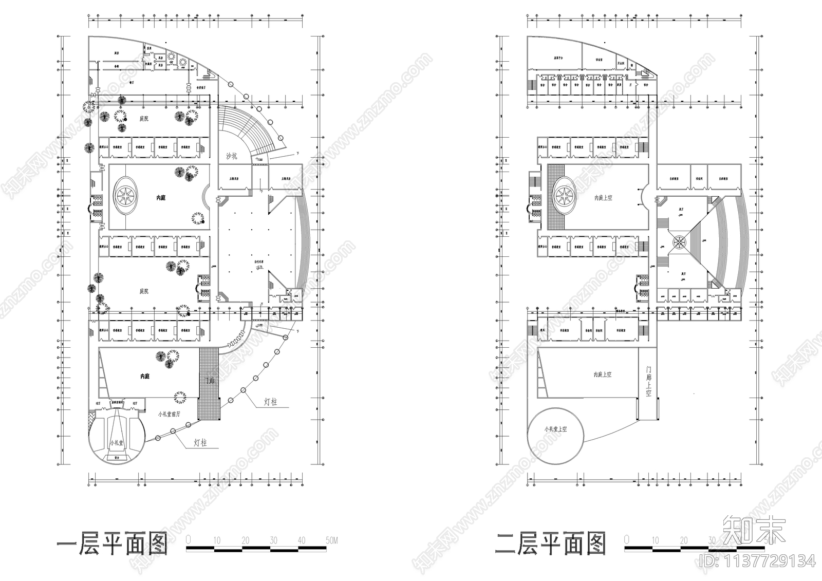 小学教学综合楼建筑cad施工图下载【ID:1137729134】